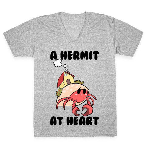 A Hermit At Heart V-Neck Tee Shirt