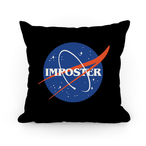 Imposter Nasa Logo Parody Pillow