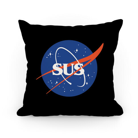 Sus Nasa Logo Parody Pillow