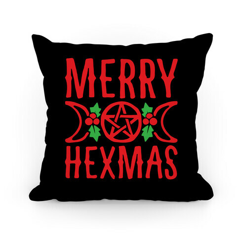 Merry Hexmas Parody Pillow