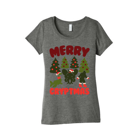 Merry Cryptmas White Print Womens T-Shirt