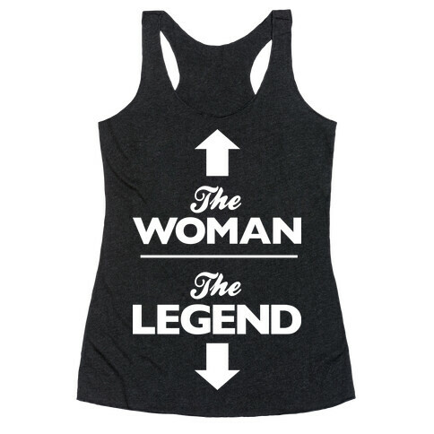 The Woman, The Legend Racerback Tank Top