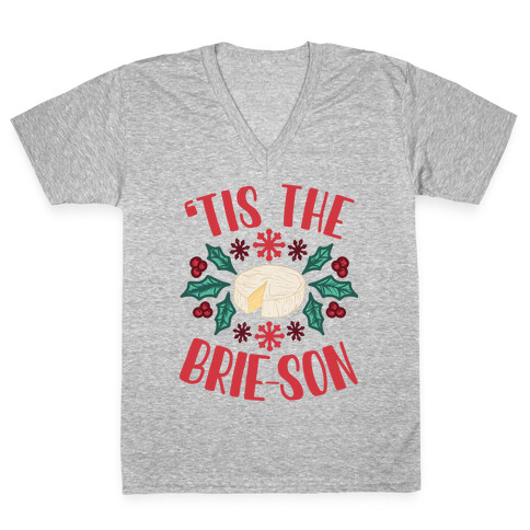 'Tis The Brie-son V-Neck Tee Shirt