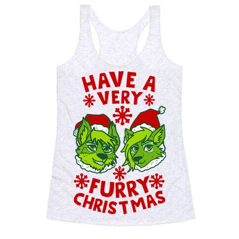 Have A Very Furry Christmas Racerback Tank Top