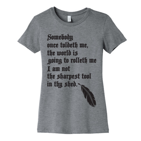 Shakespearean All Star Womens T-Shirt