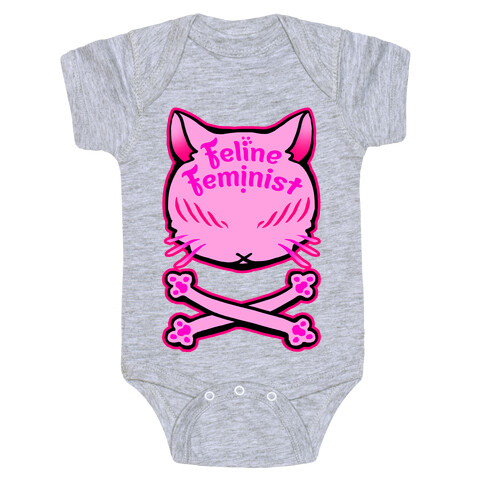 Feline Feminist Baby One-Piece