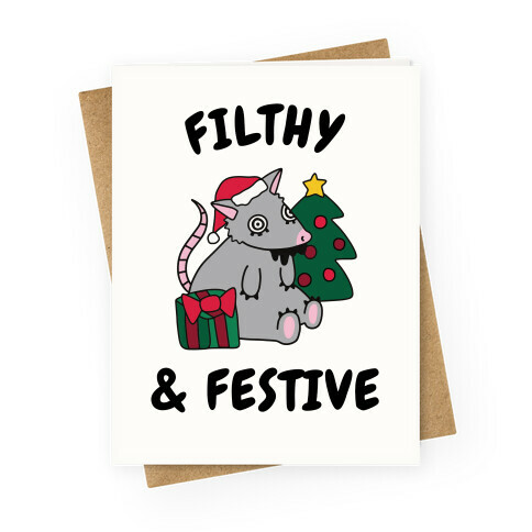 Filthy & Festive Greeting Card