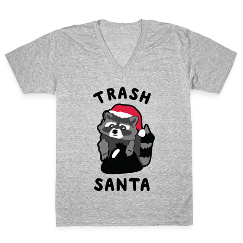 Trash Santa V-Neck Tee Shirt