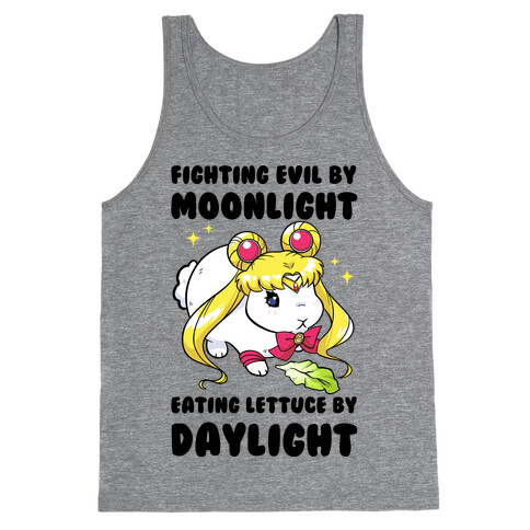 Fighting Evil By Moonlight Eating Lettuce By Daylight Tank Top