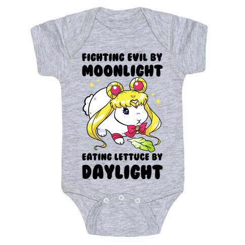 Fighting Evil By Moonlight Eating Lettuce By Daylight Baby One-Piece