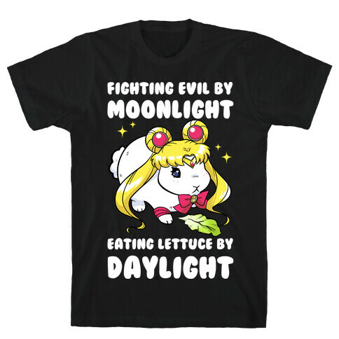 Fighting Evil By Moonlight Eating Lettuce By Daylight T-Shirt