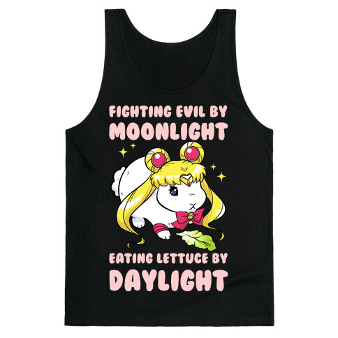 Fighting Evil By Moonlight Eating Lettuce By Daylight Tank Top