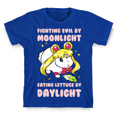 Fighting Evil By Moonlight Eating Lettuce By Daylight T-Shirt