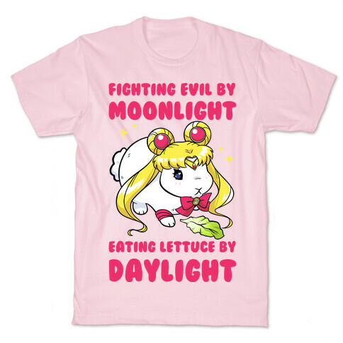 Fighting Evil By Moonlight Eating Lettuce By Daylight T-Shirt