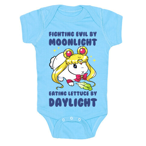 Fighting Evil By Moonlight Eating Lettuce By Daylight Baby One-Piece