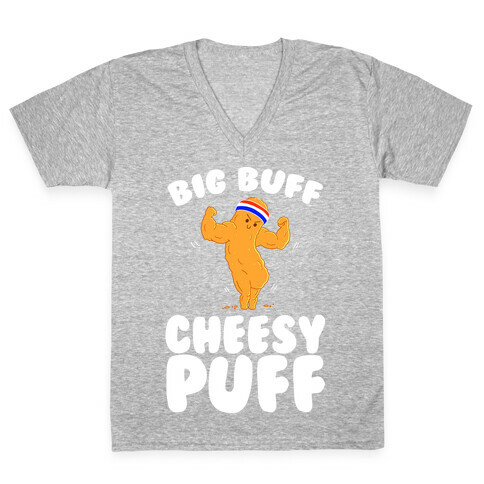 Big Buff Cheesy Puff V-Neck Tee Shirt