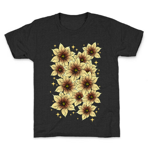 Poinsettia Bouquet Kids T-Shirt