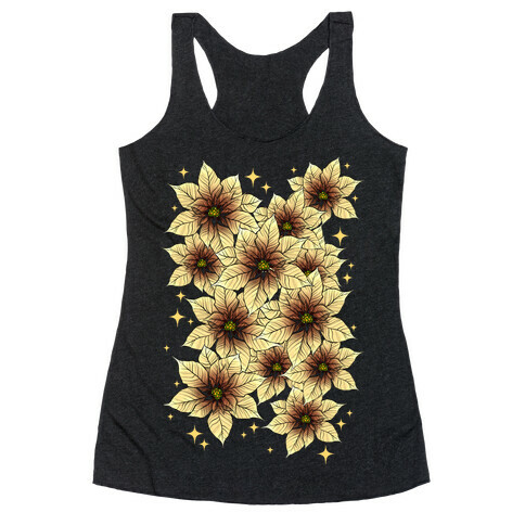 Poinsettia Bouquet Racerback Tank Top