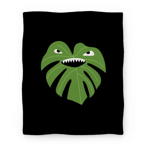 Monstera Leaf Monster Blanket