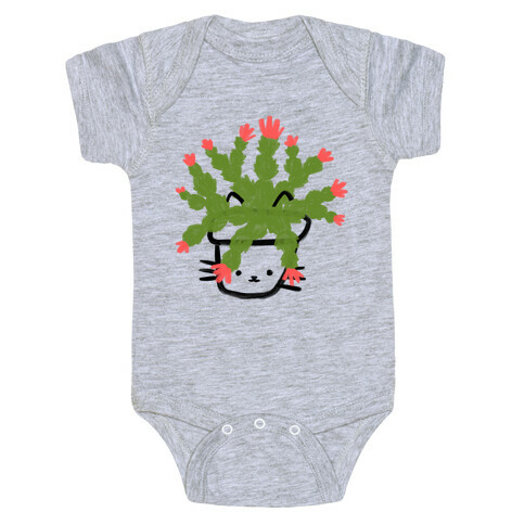 Christmas Cactus Cat Baby One-Piece