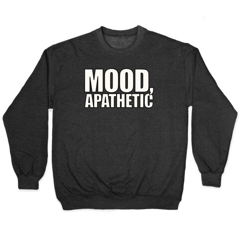 Mood Apathetic White Print Pullover