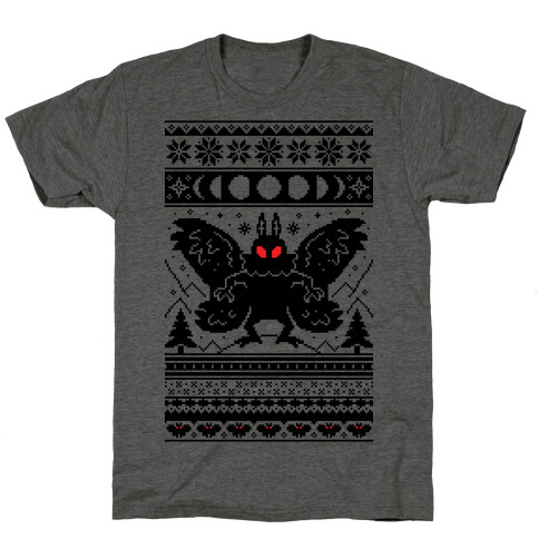 Mothman Ugly Sweater Pattern T-Shirt