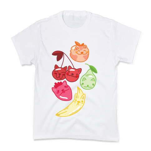 Kawaii Fruit Kitties Kids T-Shirt