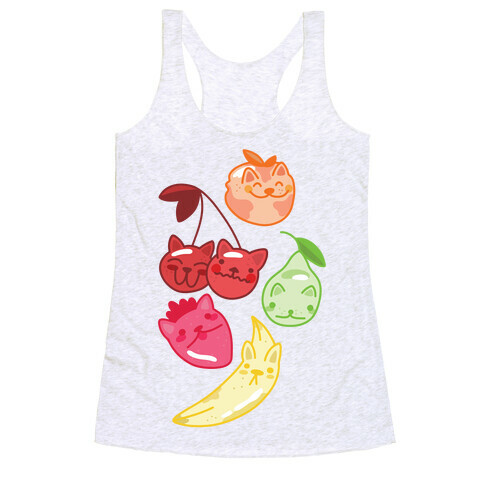 Kawaii Fruit Kitties Racerback Tank Top