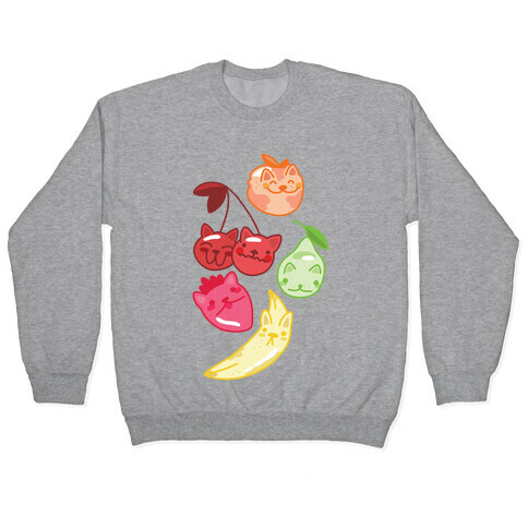 Kawaii Fruit Kitties Pullover