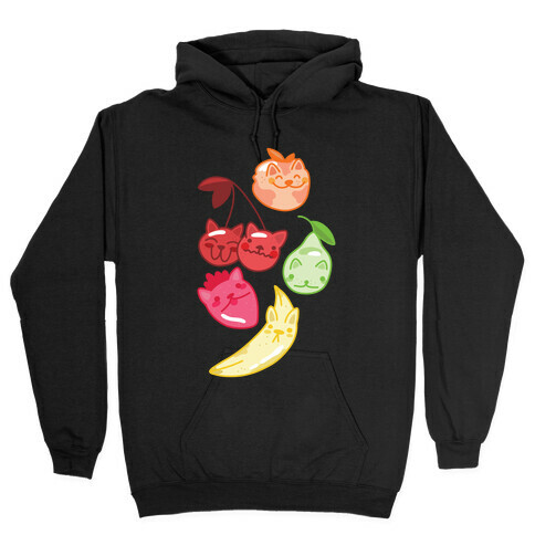 Kawaii Fruit Kitties Hooded Sweatshirt