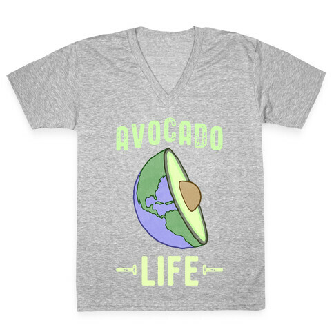Avocado Life V-Neck Tee Shirt