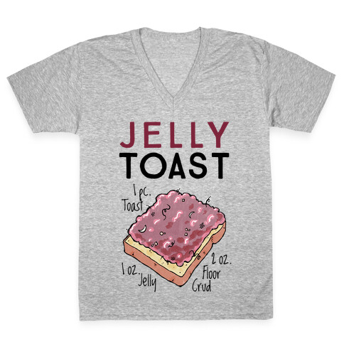 Jelly Toast Recipe V-Neck Tee Shirt