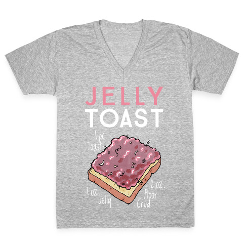 Jelly Toast Recipe V-Neck Tee Shirt