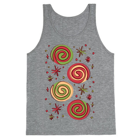 Christmas Pinwheel Cookies Tank Top