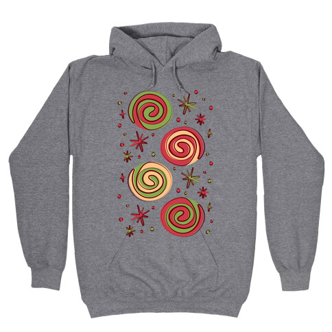 Christmas Pinwheel Cookies Hooded Sweatshirt