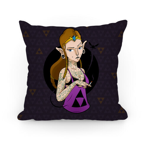 Punk Zelda Parody Pillow