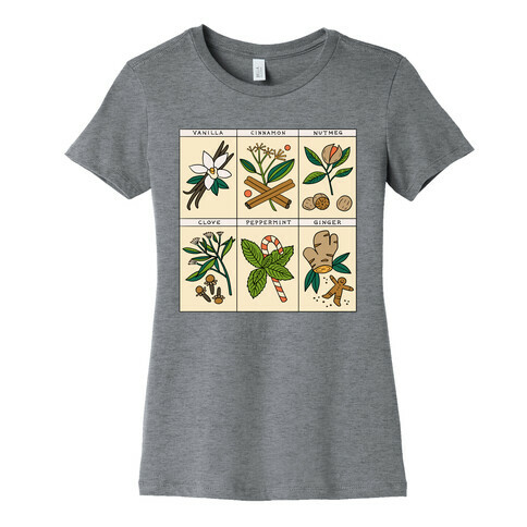 Holiday Spice Botanicals Womens T-Shirt