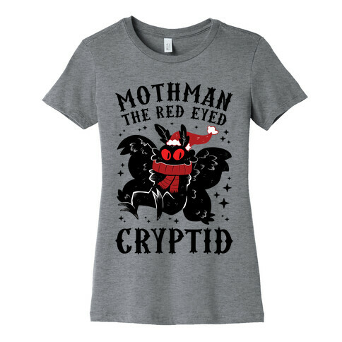 Mothman The Red Eyed Cryptid Womens T-Shirt