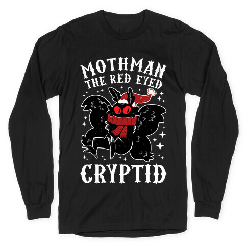 Mothman The Red Eyed Cryptid Long Sleeve T-Shirt