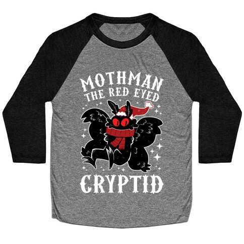Mothman The Red Eyed Cryptid Baseball Tee