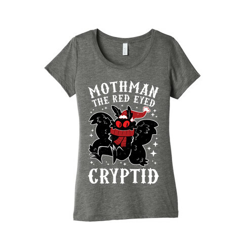 Mothman The Red Eyed Cryptid Womens T-Shirt