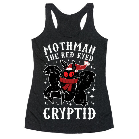 Mothman The Red Eyed Cryptid Racerback Tank Top
