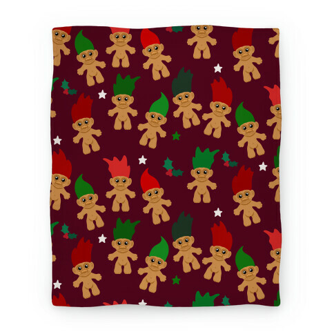Christmas Trolls Pattern Blanket