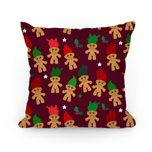 Christmas Trolls Pattern Pillow