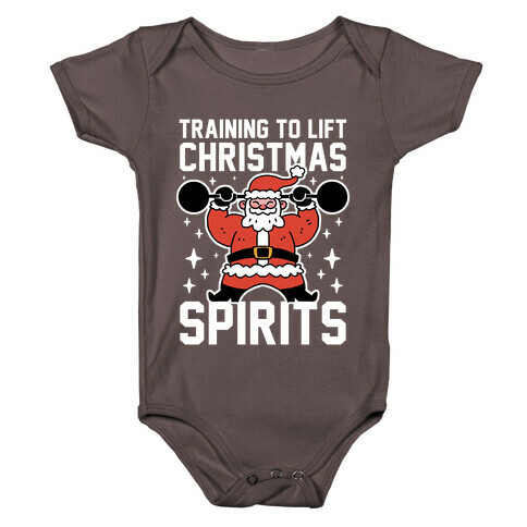 Training To Lift Christmas Spirits Baby One-Piece