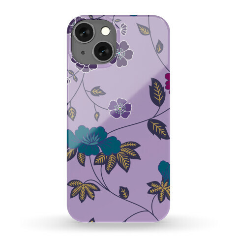 Pretty Floral Pattern Case (Purple) Phone Case