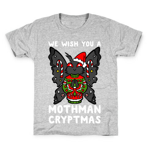 We Wish You A Mothman Cryptmas Kids T-Shirt