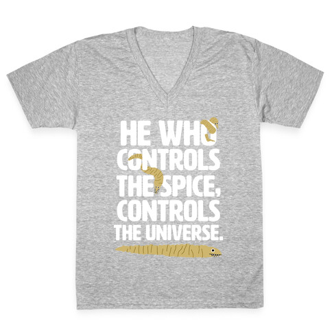 He Who Controls the Spice V-Neck Tee Shirt