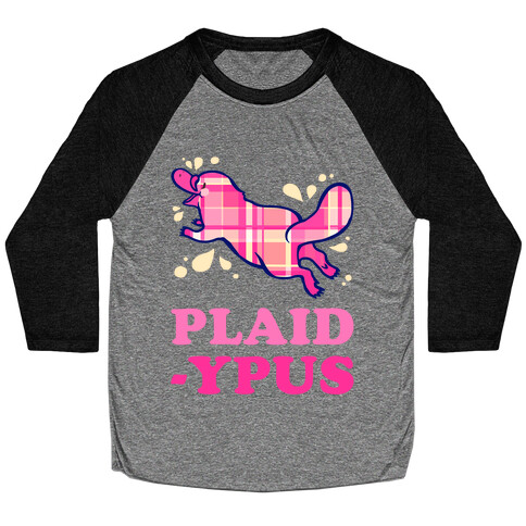 Plaidypus Baseball Tee