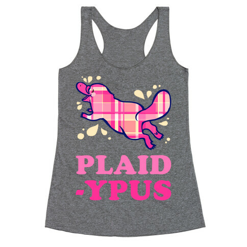 Plaidypus Racerback Tank Top